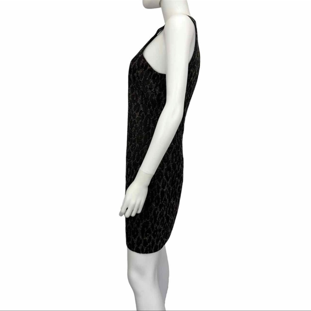 Trina Turk Black Leopard Print Wool Blend Sleeveless Dress, NWT E0666 - Picture 2 of 10